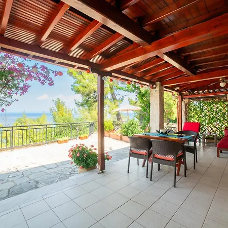 First In The Sea With Amazing View House Kriopigi